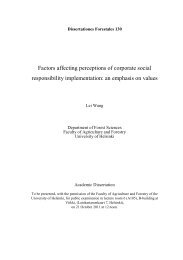 Factors affecting perceptions of corporate social responsibility ...