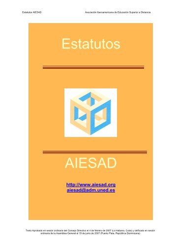 Estatutos AIESAD - UNED