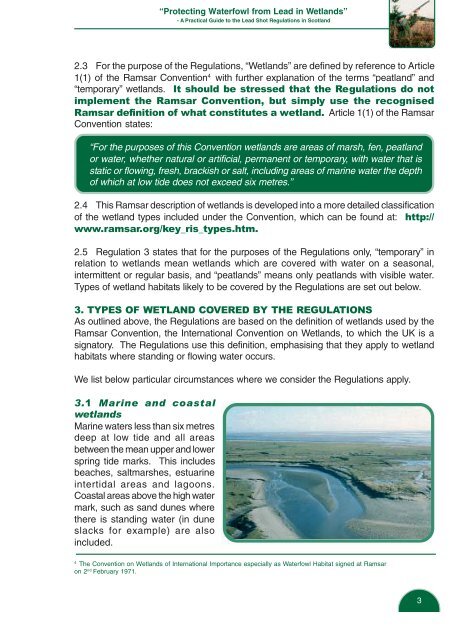 "Protecting Waterfowl from Lead in Wetlands" - A practical - AEWA