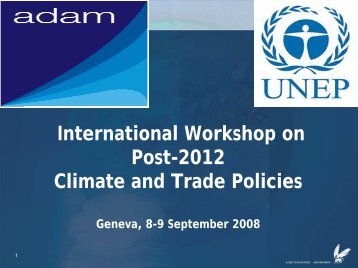 Introduction to the ADAM Project - UNEP