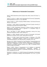 References on Sustainable Consumption (PDF) - UNEP