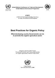 Best Practices for Organic Policy - What developing country - UNEP