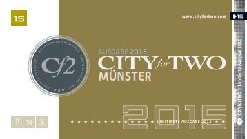 CITYforTWO MÜNSTER | Limitierte Ausgabe 2015