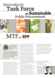 Marrakech Task Force on Sustainable Public Procurement ... - DTIE