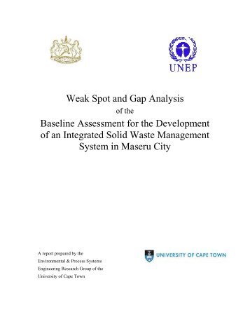 Weak Spot and Gap Analysis Baseline Assessment - International ...