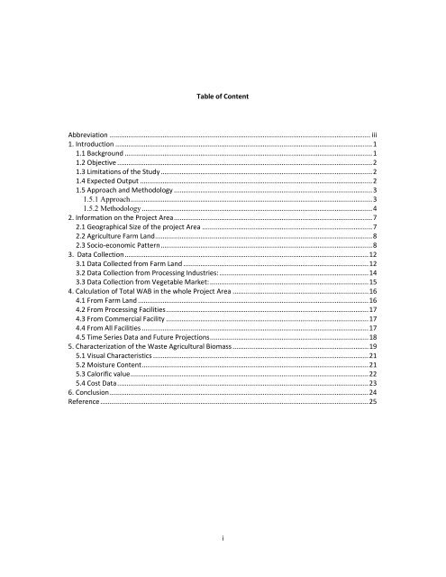 Baseline Study Report on CQ of WAB final - International ...