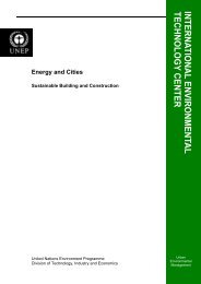 Energy and Cities - International Environmental Technology Centre