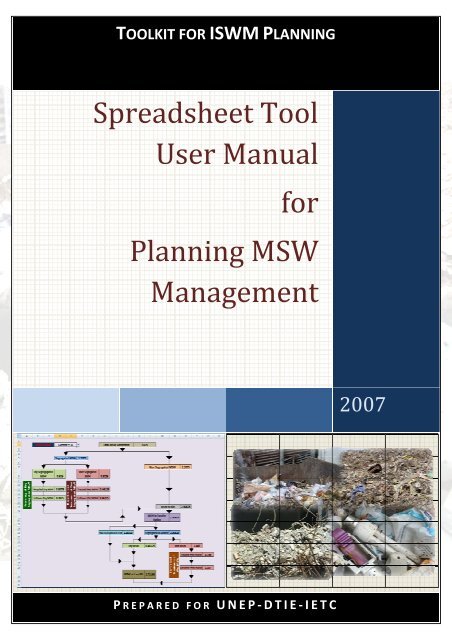 Spreadsheet Tool User Manual forï£°ï£° Planning MSW Management