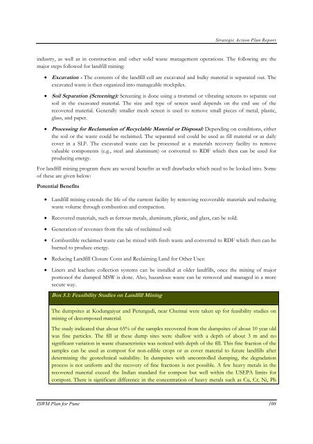 Strategic Action Plan - International Environmental Technology Centre