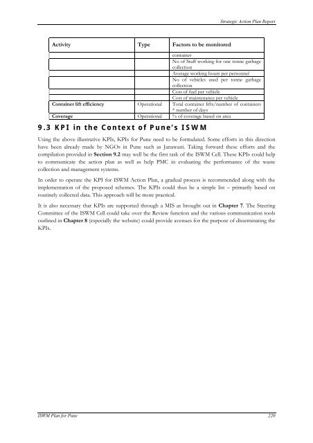 Strategic Action Plan - International Environmental Technology Centre