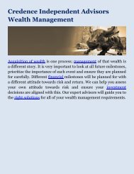Credence Independent Advisors Wealth Management