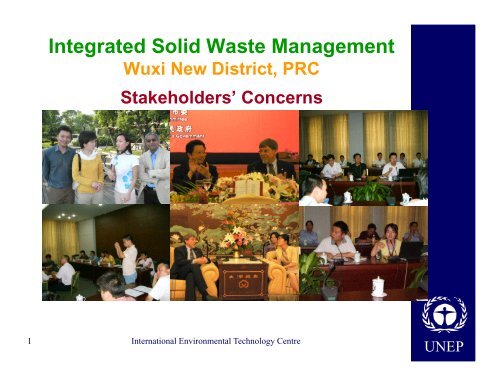 Integrated Solid Waste Management Wuxi New District PRC ... - UNEP