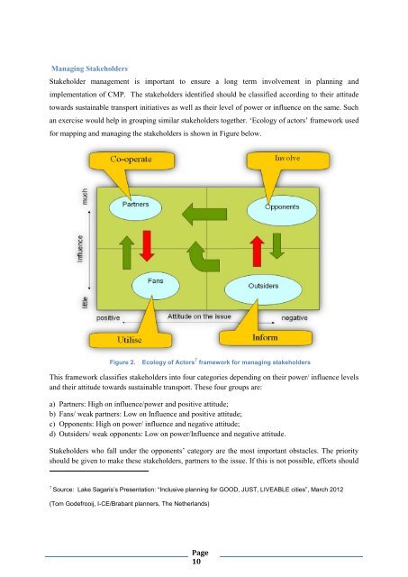 Toolkits for Urban Transport Development - UNEP