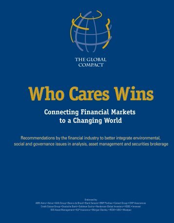 Connecting Financial Markets to a Changing World - GRI Equity