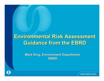 EBRD case studies on environmental risk management