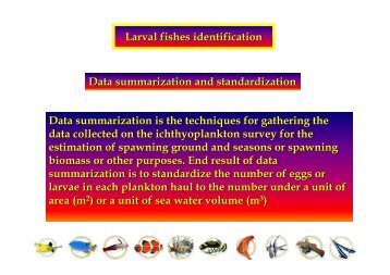 Standardisation of Data Relating to the Distribution and Abundance ...