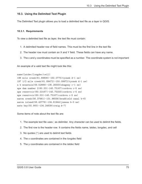 TRD 05: Data Presentation techniques (Mapping) Quantum GIS ...