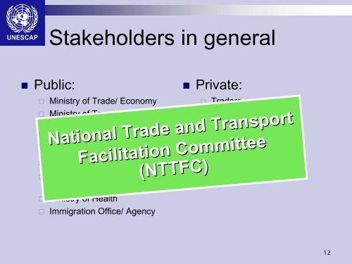 TOOLS AND MEASURES FOR TRADE FACILITATION - Escap