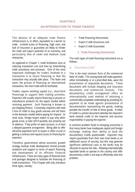 Int. Trade & Finance - chapter 8 and 9 Cartes