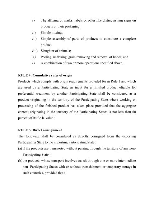 Rules of Origin for the Asia-Pacific Trade Agreement - Escap