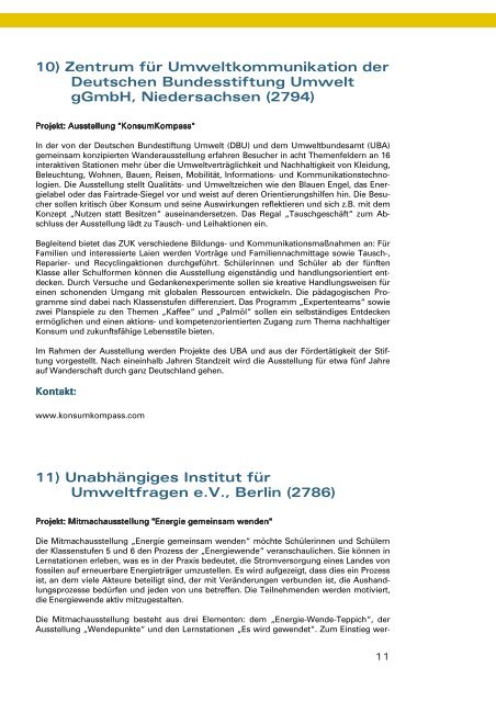 Die 15 ausgezeichneten Projekte (PDF) - Unesco