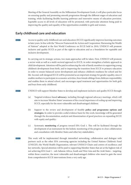 UNESCO. General Conference; 36th; 36 C/5: volume 1: Draft ...