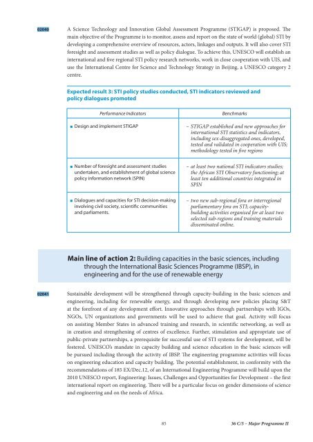 UNESCO. General Conference; 36th; 36 C/5: volume 1: Draft ...