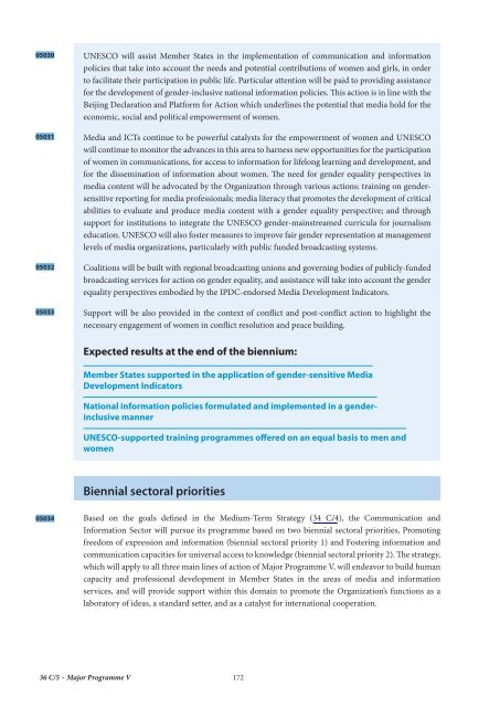 UNESCO. General Conference; 36th; 36 C/5: volume 1: Draft ...