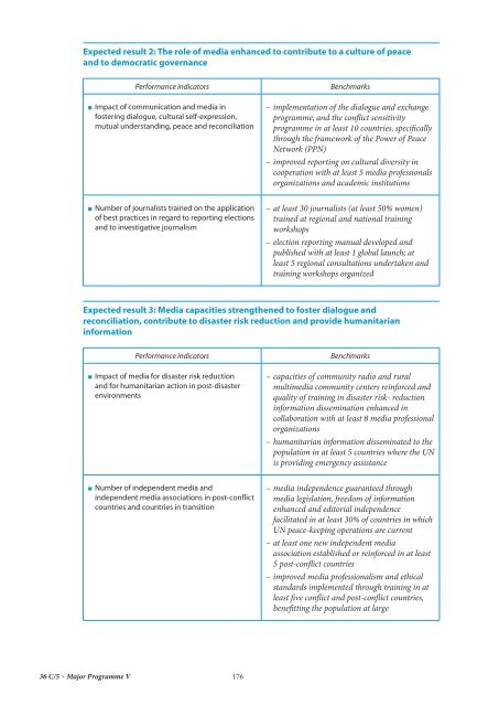 UNESCO. General Conference; 36th; 36 C/5: volume 1: Draft ...