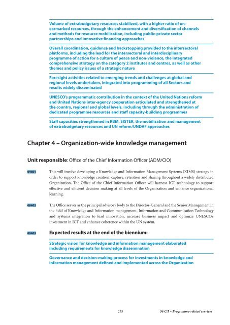 UNESCO. General Conference; 36th; 36 C/5: volume 1: Draft ...