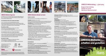 UNESCO-Welterbe erhalten und gestalten