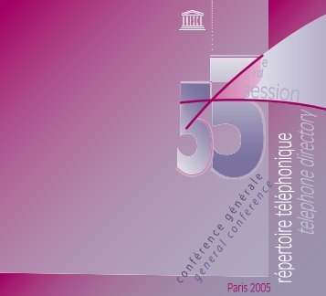telephone directory - Unesco