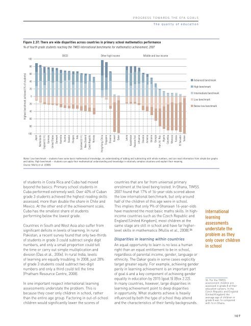 Chapter 2. Progress towards the EFA goals - Unesco