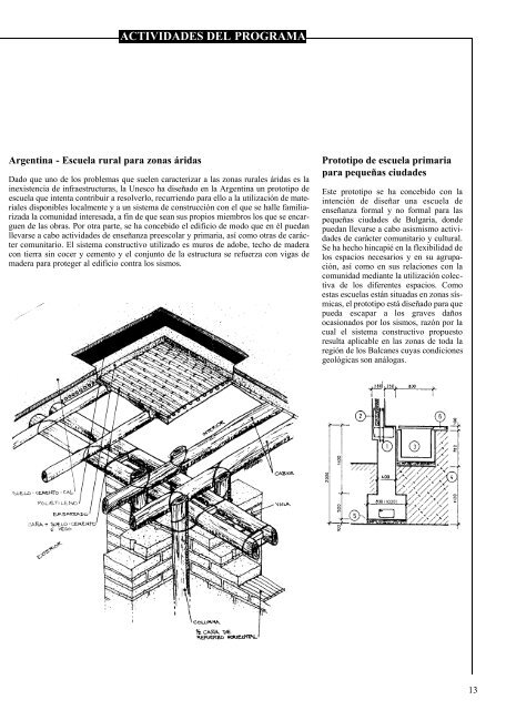 El Programa de la UNESCO de Edificios y Mobiliaro Educativos