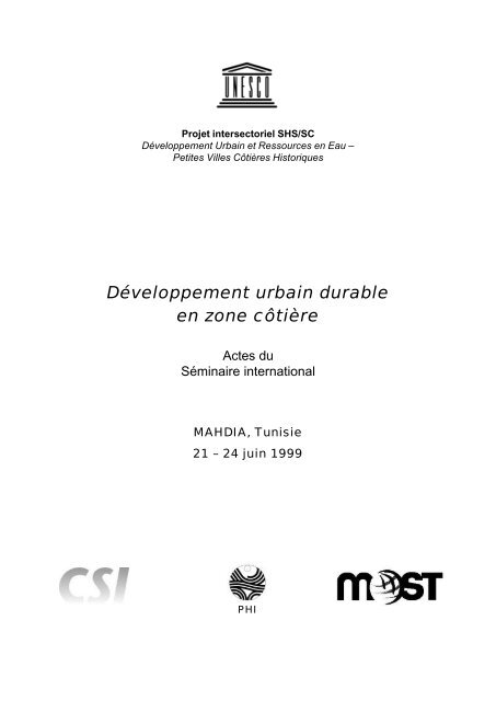 DÃ©veloppement urbain durable en zone cÃ´tiÃ¨re (1) - Unesco