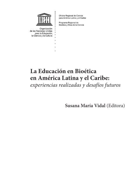 EducaciÃ³n en BioÃ©tica - Unesco