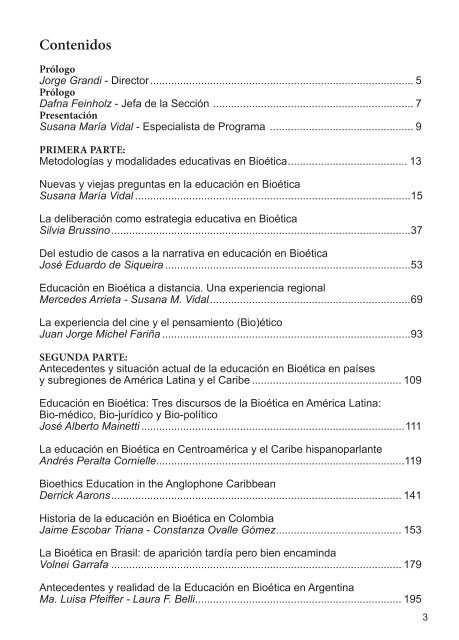 EducaciÃ³n en BioÃ©tica - Unesco