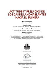 actitudes y prejuicios de los castellanohablantes ... - Unesco Etxea