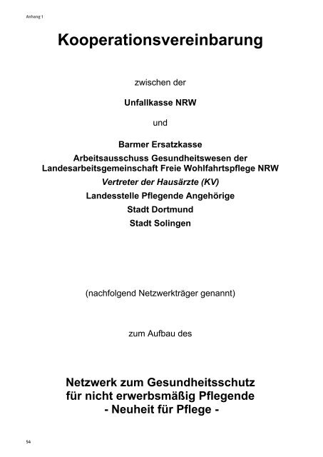 Abschlussbericht des Modellprojekts âNeuheit ... - Unfallkasse NRW