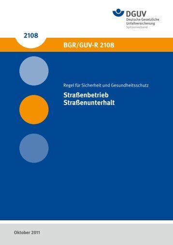 GUV-R 2108 - "Publikationen" der DGUV