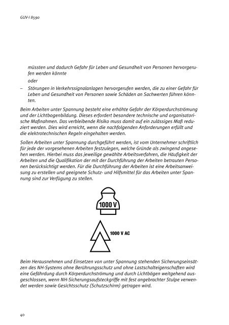 GUV-I 8590 "Kommentar zur UVV Elektrische Anlagen und ...