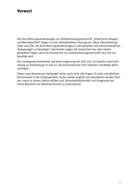 GUV-I 8590 "Kommentar zur UVV Elektrische Anlagen und ...
