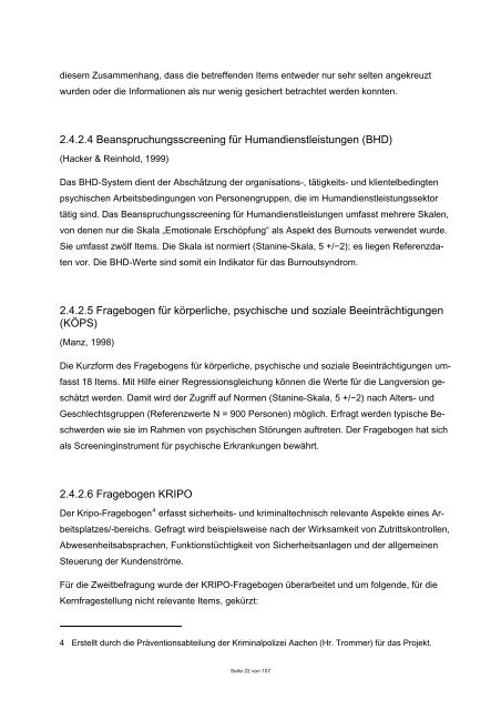 Abschlussbericht zum abba-Projekt - Unfallkasse Rheinland-Pfalz