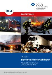 GUV-I 8651 Sicherheit im Feuerwehrdienst - 