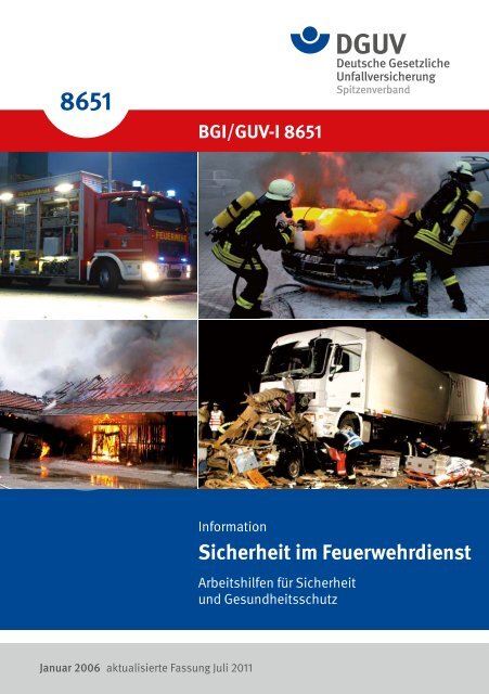 GUV-I 8651 Sicherheit im Feuerwehrdienst - "Publikationen" der ...