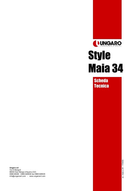 Style Maia 34 - Ungaro srl