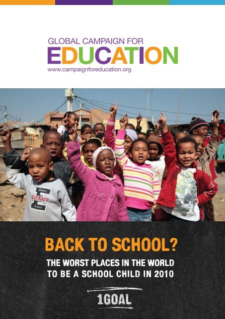 BACK TO SCHOOL? - Global Campaign for Education