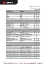 Stufa a pellet modello Pellet stoves model: CTU S 24 - Ungaro srl