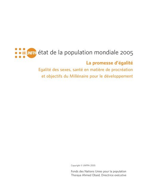 Ãtat de la population mondiale 2005 - UNFPA