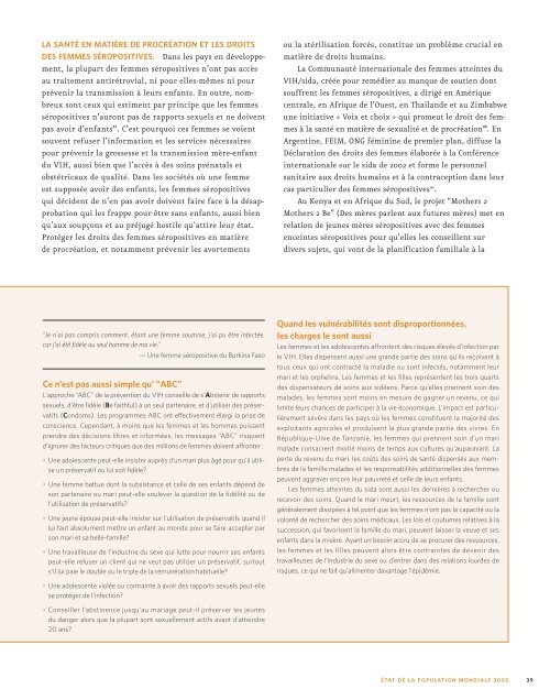 Ãtat de la population mondiale 2005 - UNFPA